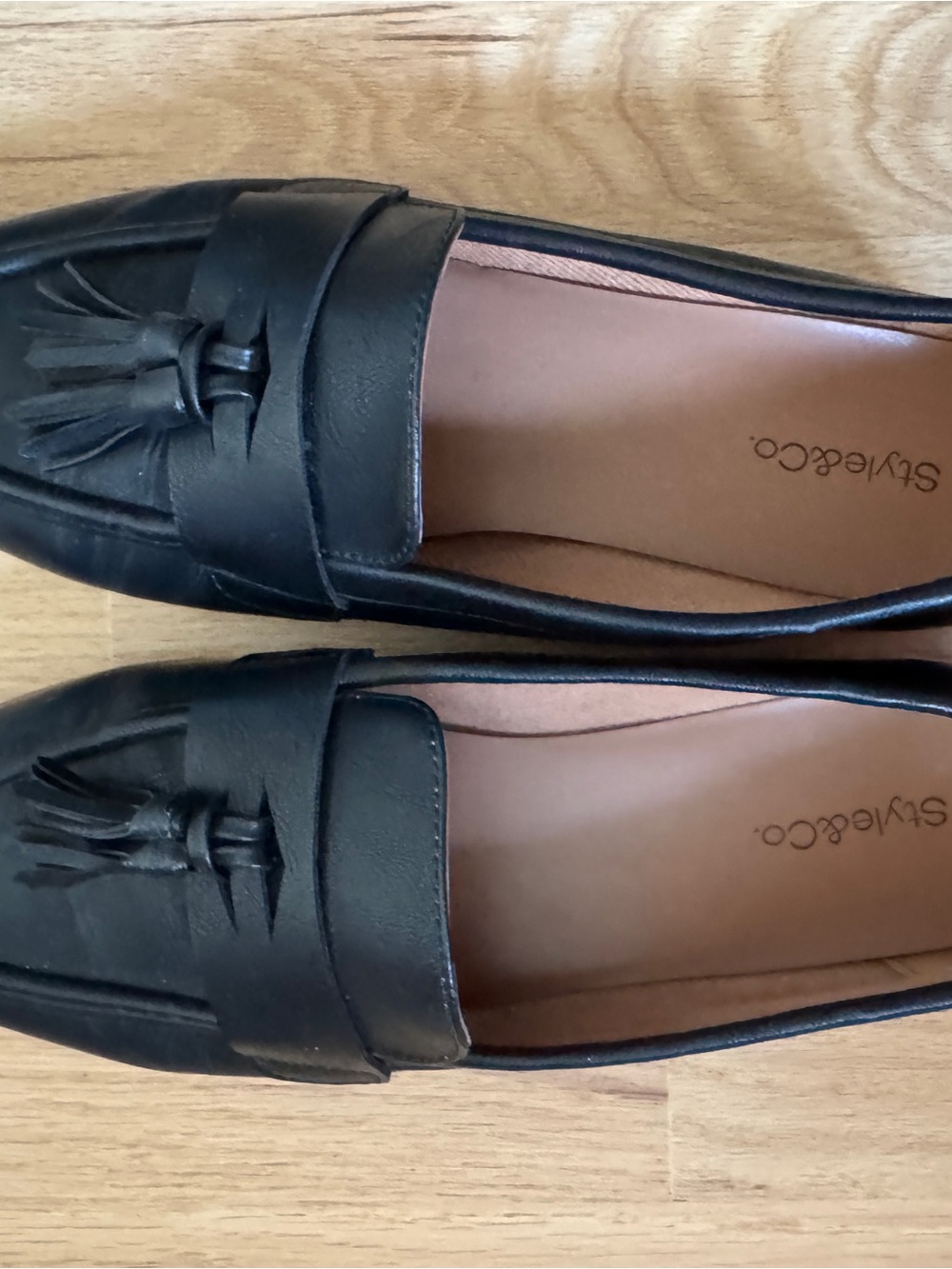 Style & Co. Black Tassel Loafers